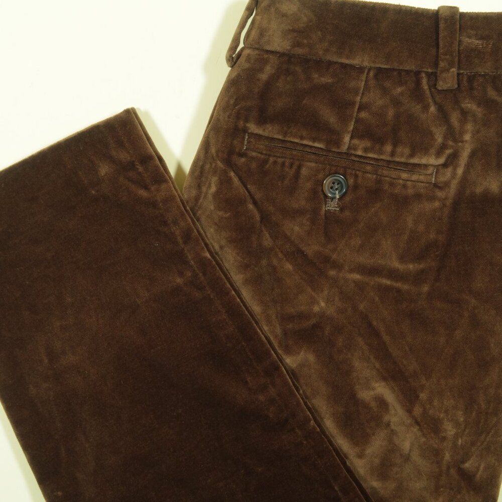 Soeur Adele Pants Womens 6 Brown Velvet Cigarette Straight Hazelnut